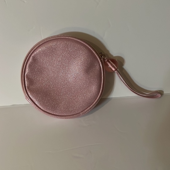 MAC Pink Sparkly Round Cosmetic Case - Picture 4 of 8